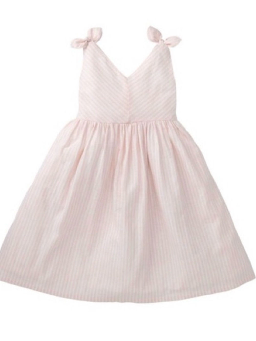 Hope And Henry Bow Shoulder White / Pink Dress Toddler Size 2t